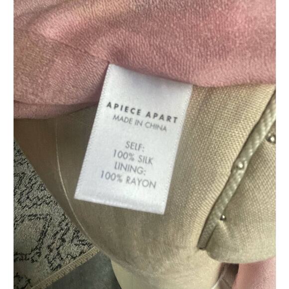 Apiece Apart Olivera Bright Striped Cropped Halter Silk Top Size 2 - Picture 6 of 6